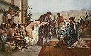 Arab or Arabic people and life. Orientalism oil paintings  247